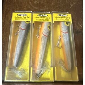 (3) Storm Saltwater Chug Bug CBS11 Top Water Popper Fishing Lures Lot of 3